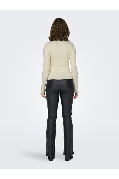 JDY Jdyplum Roll Neck Pullover Sweatshirt - Eggnog Knt 15328328