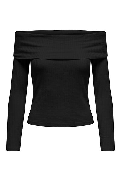 JDY Jdyfransiska Off-Shoulder Top - L/S Cut Jrs Exp 15344029   Figure