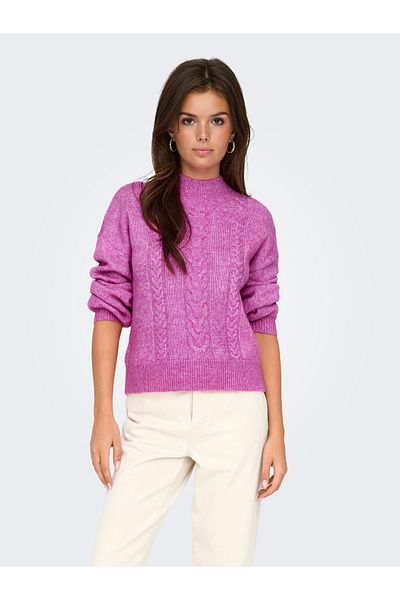 JDY Jdysusanna L/S Hn Cable Pullover Knt 15328351   Rose Violet