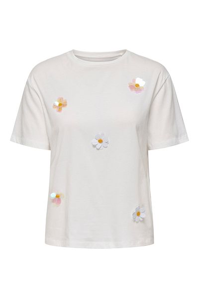 JDY Jdyluna S/S T-Shirt - Jrs Exp 15350048   Cloud Dancer