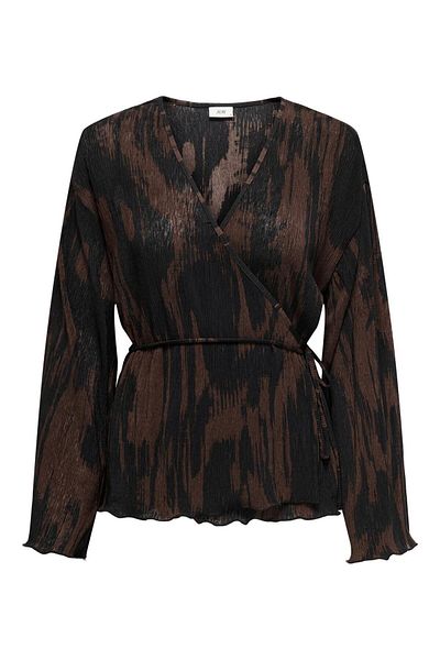 JDY Jdysienna L/S Wrap Cardigan Jrs 15332399   Sudan Brown