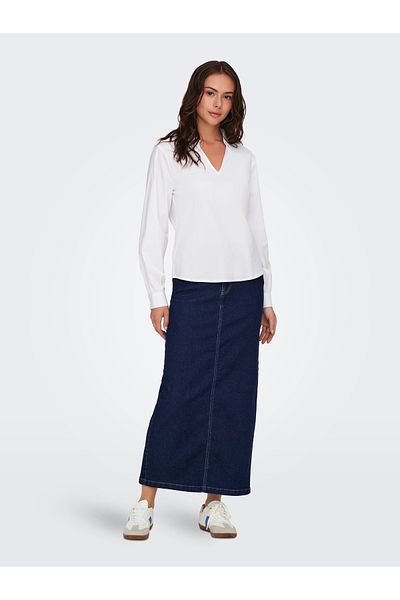 JDY Jdymoon - Dark Blue Denim Long Slit Skirt Hw 15335465