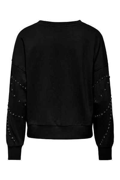 JDY Jdyray Jrs Exp 15347603   Black L/S Stud Sweatshirt