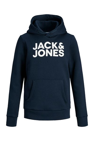 Jack & Jones Jjecorp Logo Navy Blue Kids Sweat Hood - Noos Jnr