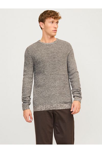 Jack & Jones Strickpullover mit Rundhals Meliert Strickpullover mit Rundhals