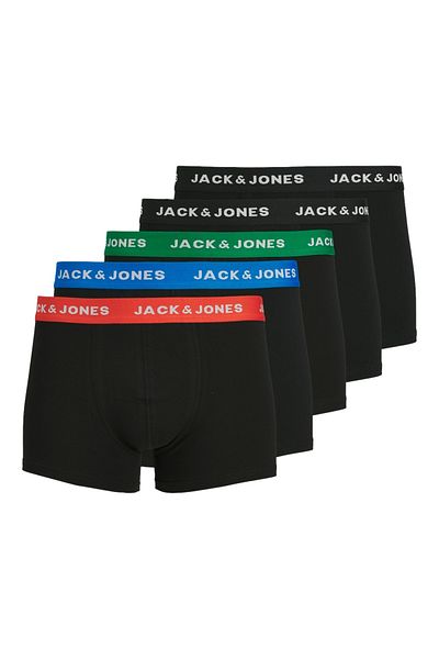 Jack & Jones JACK&JONES Herren Boxershorts, 5er Pack - JACHUEY TRUNKS, Baumwoll-Stretch