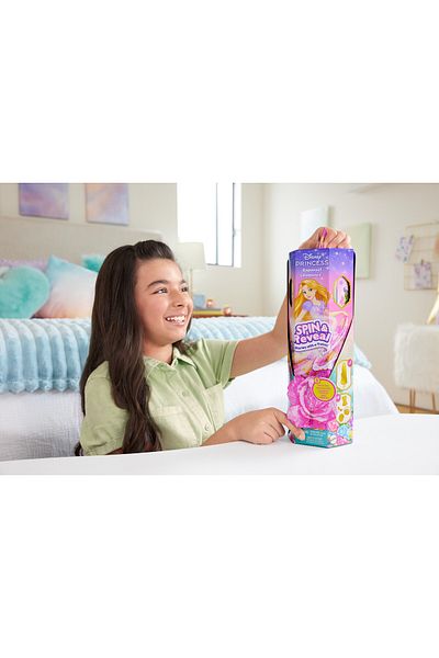 DİSNEY PRİNCESS Disney Princess Fashion Doll Spin & Reveal Rapunzel HTV86