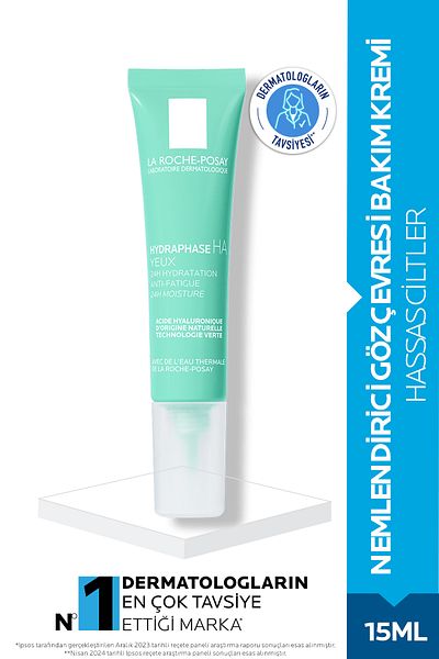 La Roche Posay Hydraphase Intense Yeux – 15 ml Augenkontur-Pflegecreme, für empfindliche Haut