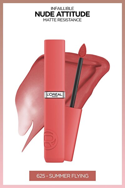 L'Oreal Paris Infaillible Matte Resistance Likit Mat Ruj - 625 Summer Flying