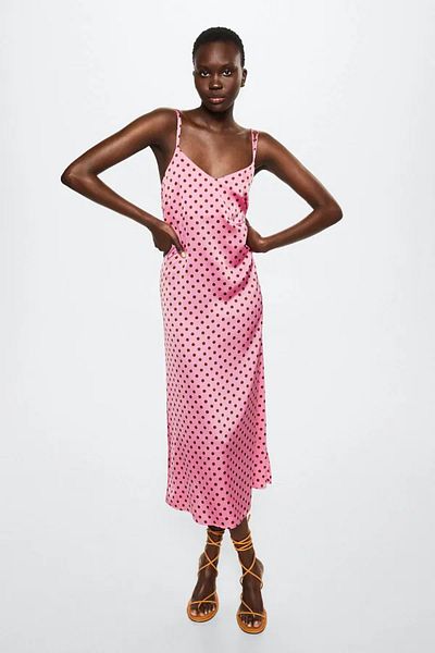 Mango polka dress top