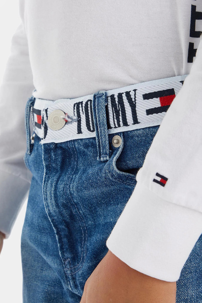 Tommy Hilfiger Moderní rovná monotypová páska