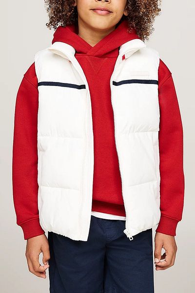 Tommy Hilfiger Mélyen dekoltált globális csíkos mellény