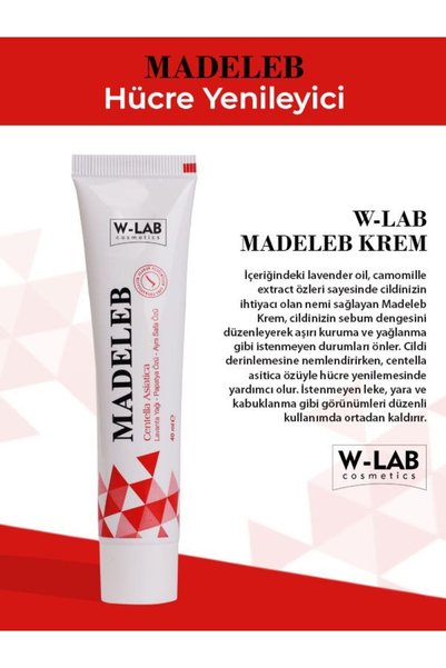 W-Lab Cosmetics Madeleb Krem 40 ml ve  Madeleb Roll On 50 ml  Set