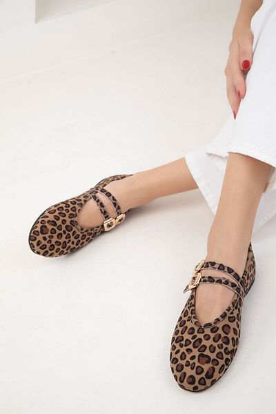 SOHO Ballerinas für Damen mit Leopardenmuster – Modell 19934