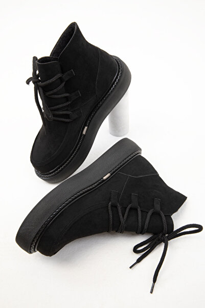 SOHO Siyah Süet Kadın Bot & Bootie 19927