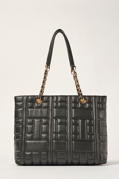 Ted Baker Detailní nákupní taška Black Tb Quilted Chain Strap 1353