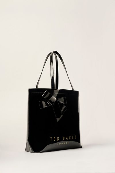 Ted Baker Černá ikonická mašle a zlatý potisk 240709