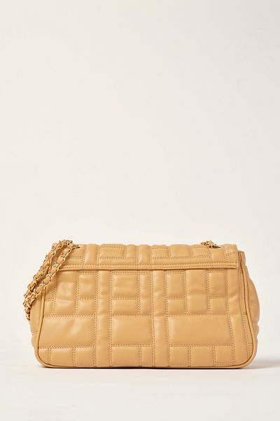 Ted Baker Prošívaná taška s velkým ramenem - Camel Tb 2289