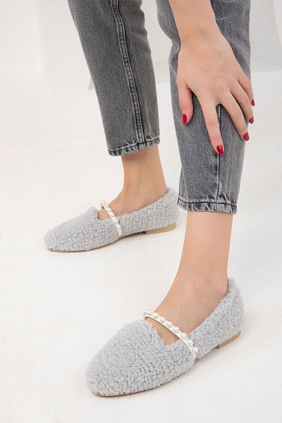SOHO Graue Ballerinas für Damen, Modell 19904
