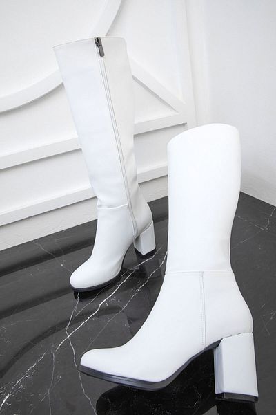 SOHO Women's White Boots 17548