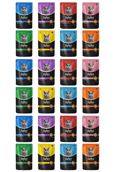 Reflex Karışık Soslu Kedi Yaş Maması Kedi Pouch 85 Gr X 24 Adet