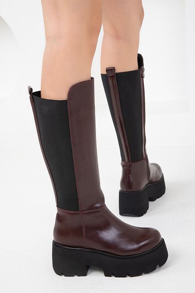 SOHO Burgunderrote Damenstiefel – Modell 19945