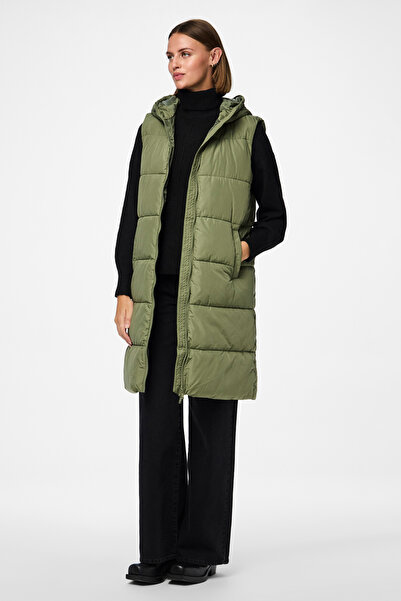 PIECES Vesta Wov Pre100 Polstrovaná – Dámská