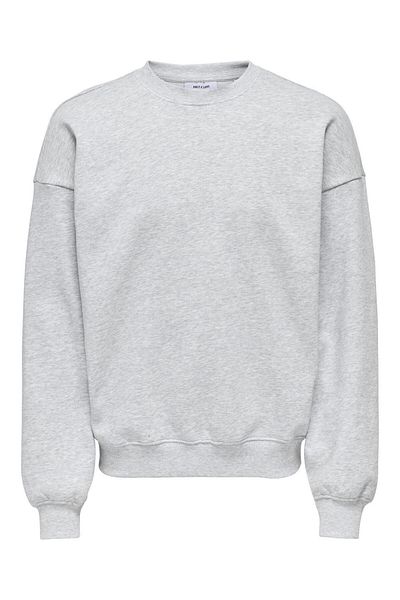 Only & Sons Onsturner Life Vtg - Light Gray Melange Crew Neck Sweat 22030978