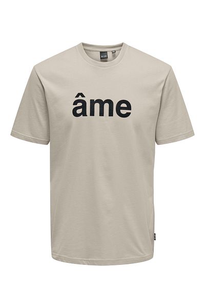 Only & Sons Onskarter Reg Ss Tee 22028713   Silver Lining