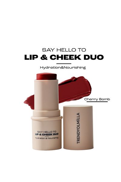 Trendyolmilla Beauty Natürlich aussehende Lippen- und Wangenfarbe Lip and Cheek Cherry Bomb TKZAW25LK00001