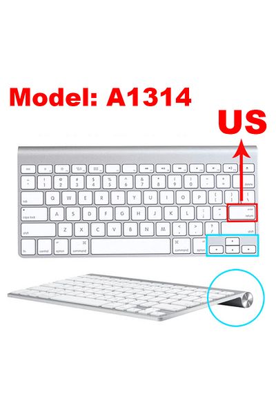 Choice غطاء لوحة مفاتيح من جل السيكا الأمريكي A1314 لجهاز iMac A1314 A1644 A1843 A1243 لاسلكي بتقنية البلوتوث Magic Numeric