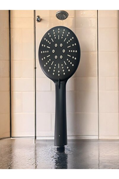 Umay Yapı Malzemeleri Fonksiyonlu Siyah Duş Başlığı