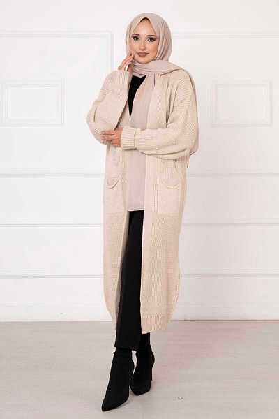 EBRUTESETTÜR Thessaloniki Knit Pearl Detailed Cardigan