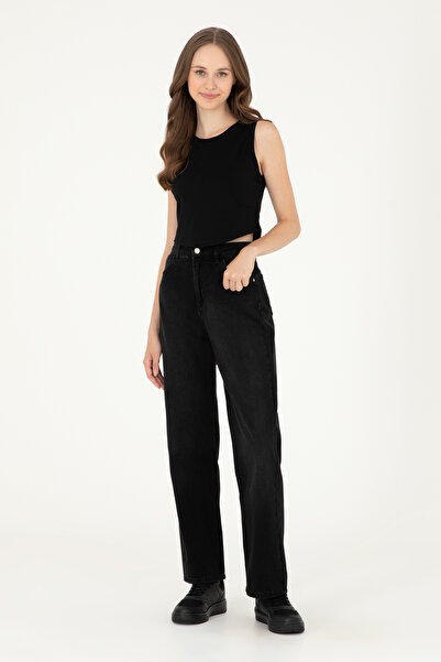 U.S. Polo Assn. Kadın Siyah Jean Pantolon 50282791-DN0027