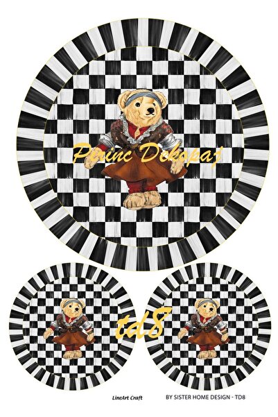 LİNEART ورق ديكوباج نحاسي Lineart رقم: TD08- 29x42 سم