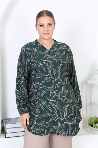 volkitolki Seasonal Tunic Cotton Soft Belmando Comfortable Fabric Woven Tunic