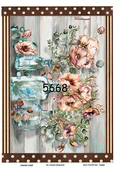 LİNEART ورق ديكوباج نحاسي Lineart رقم: L5668 - 29x42 سم