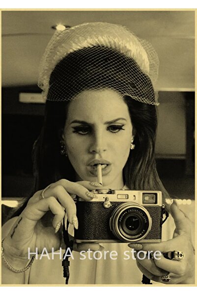 512 STORE Lana Del Rey Retro Müzik İkon Duvar Dekor Tasarım Yüksek Kalite Poster 30x42 Çerçevesiz