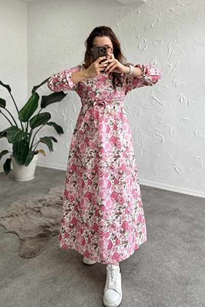 Poliyance Paris Pembe Elbise