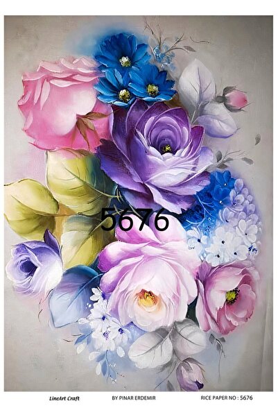 LİNEART Lineart Brass Decopage Paper No:L5676- 29X42Cm