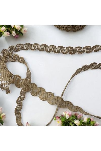 BukiroAtelier Διχτυωτό σχήμα κορδέλας γιούτας 2 μέτρων