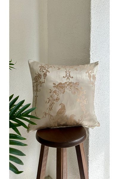 Decamor home Husă de pernă bej pentru sufragerie cu model 24