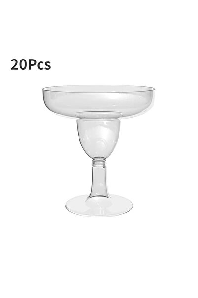 Choice Clear 20Pcs 20Pcs Plastic Champagne Glasses Disposable Cocktail High Martini Glasses Flute Glasses W