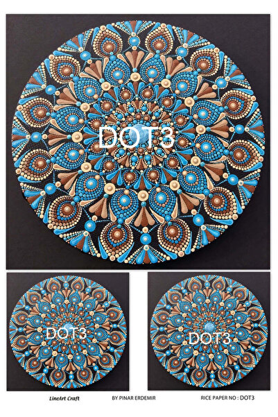 LİNEART ورق ديكوباج نحاسي Lineart رقم: DOT03- 29x42 سم