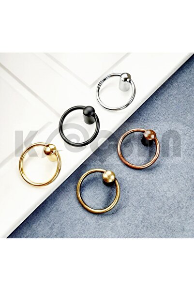 KOÇSAN Ring Pendulum Antique Copper Button Handle Luxury Country Kitchen Furniture Cabinet Drawer Handle