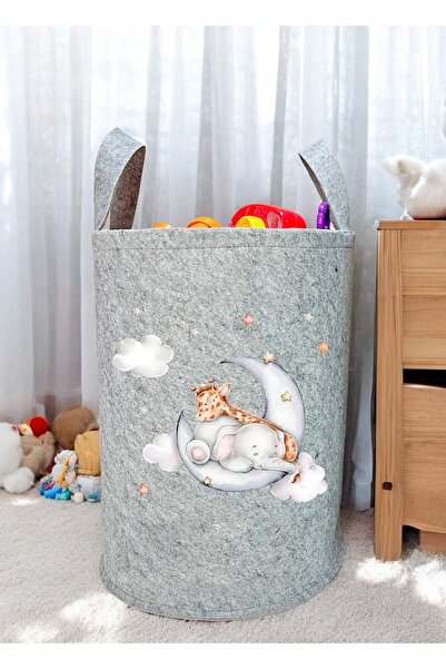 Trend Sizde Unisex Fil Zürafa Desenli Bebek Çocuk Odası Düzenleyici Saklama K...