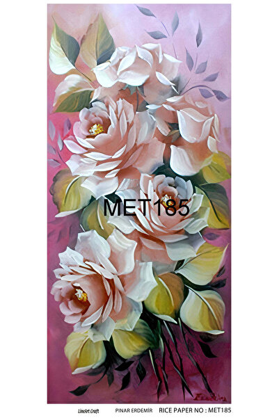 LİNEART Lineart Pirinç Dekopaj Kağıdı No:MET185- 30x66cm