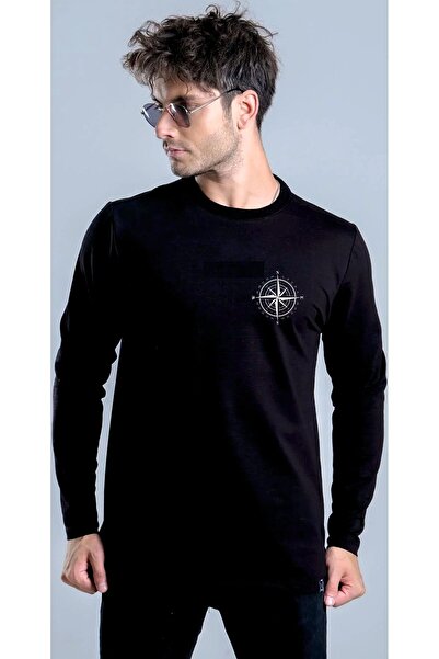 HOFFNUNG Compass Saturn Unisex Saturn Printed Sweatshirt