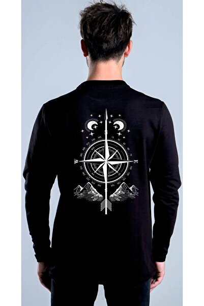 HOFFNUNG Compass Saturn Unisex Saturn Printed Sweatshirt
