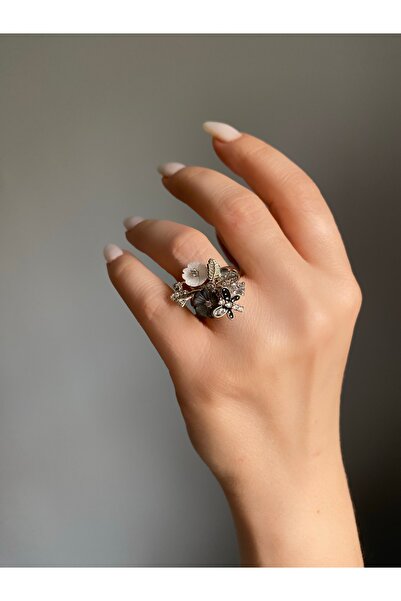 Centello Co Accessories 925 Ayar Gümüş Yüzük Tasarım Yüzük Çiçek Yüzük Yusufç...